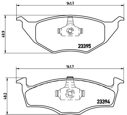 A.B.S. P 85 055 BREMBO Bremsbelagsatz, Scheibenbremse